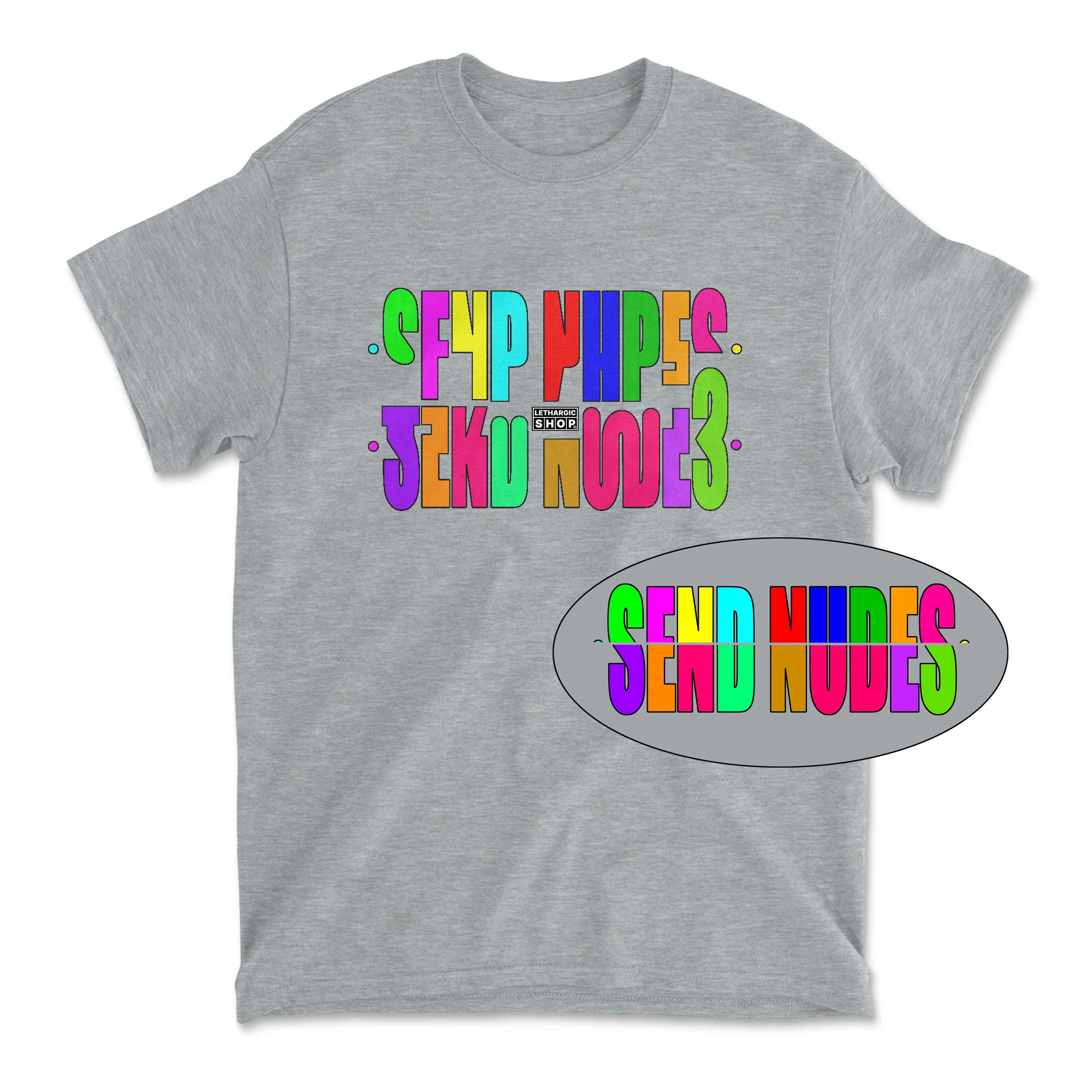 T-shirt - Message secret SEND NUDE Multicolor - Image 3